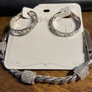 Brighton Pierced Hoop Earrings and Bracelet
